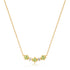 14kt Gold Peridot and White Sapphire Necklace